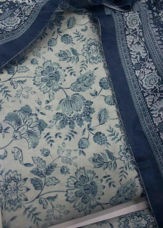 DPC-0722- 3 Piece Cotton Printed UnStitched Suit