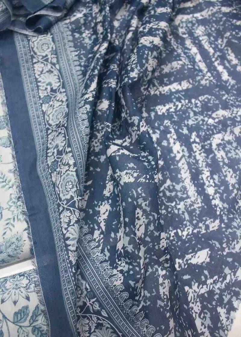 DPC-0722- 3 Piece Cotton Printed UnStitched Suit
