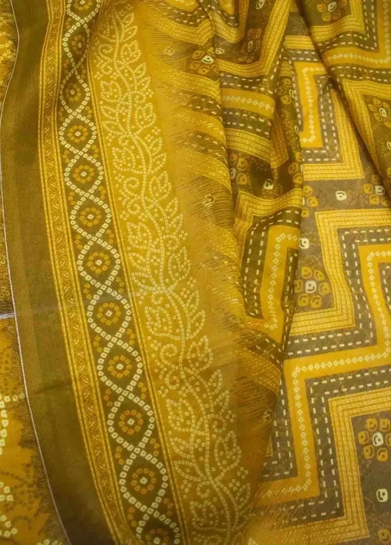 DPC-0748- 3 Piece Cotton Printed UnStitched Suit