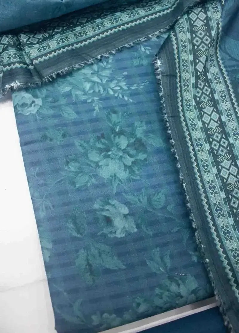 DPC-0756- 3 Piece Cotton Printed UnStitched Suit