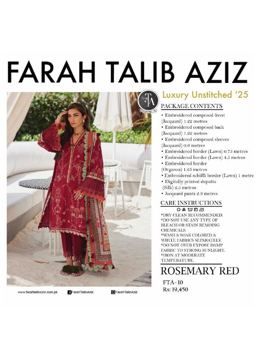 FTA- 10- ROSEMARY RED