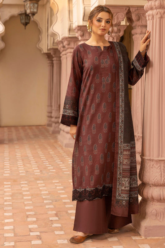 5202-YUMNA EMBROIDERED KHADDAR UNSTITCHED