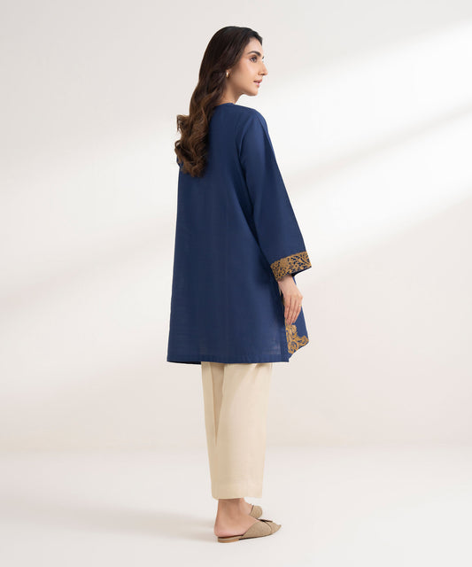 Embroidered Khaddar Shirt