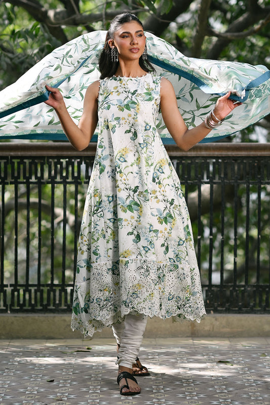 3 Piece Embroidered Printed Lawn Suit with Lawn Dupatta CL-62081