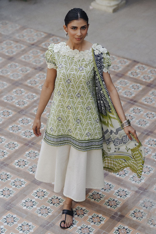 3 Piece Embroidered Printed Lawn Suit with Lawn Dupatta CL-62239