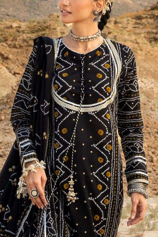 3 Piece Printed Lawn Suit CL-52180 A