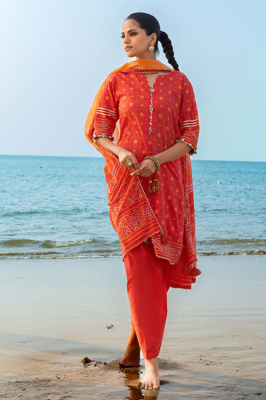 3 Piece Printed Lawn Suit CL-62031 A
