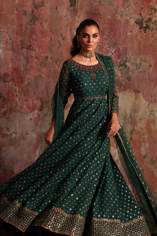 2-PC Embroidered Net Pishwas Suit stm-5-08