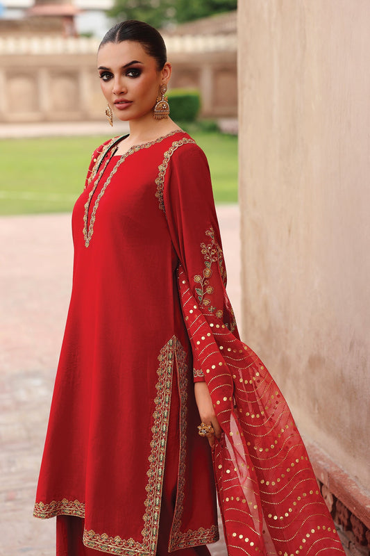 3-PC Embroidered Raw-Silk Suit CMA-5-107