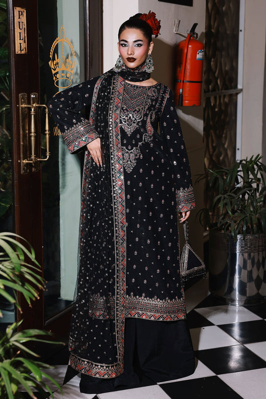 3-PC Embroidered Raw-Silk Suit CMA-5-136A