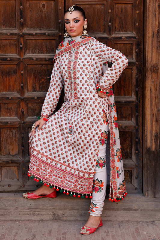 3-PC Unstitched Embroidered Lawn Collection CH6-06