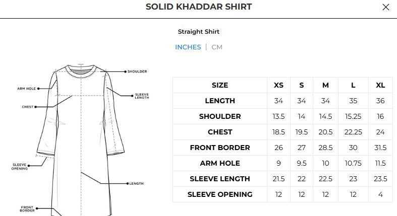 Solid Khaddar Shirt