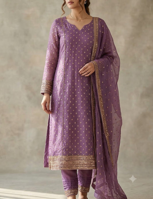 Mauve purple - Sheesha Silk