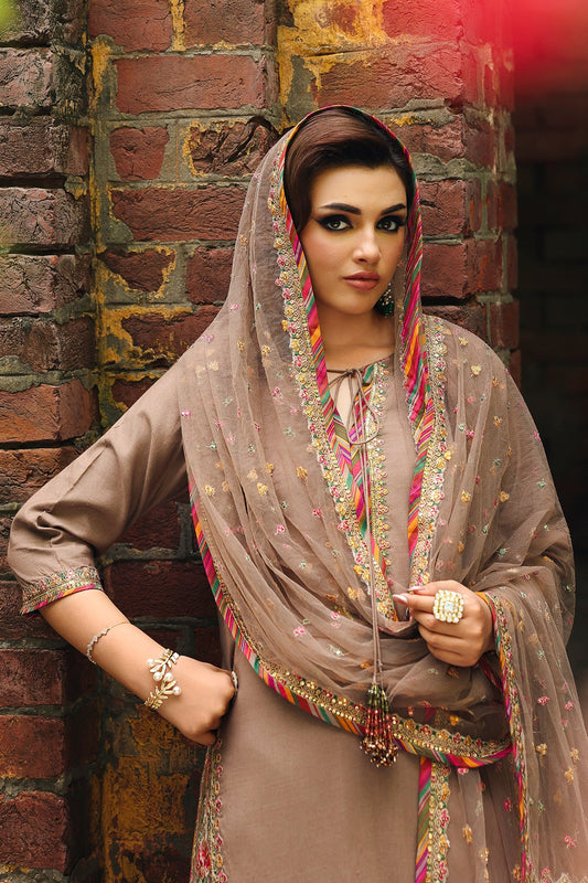 3-PC Embroidered Raw-Silk Suit CMA-5-092