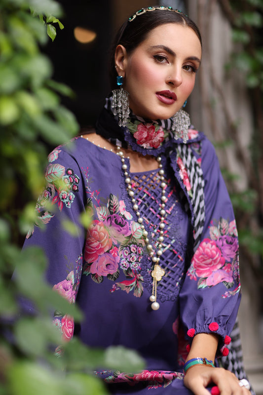 3-PC Unstitched Embroidered Lawn Collection CH6-09