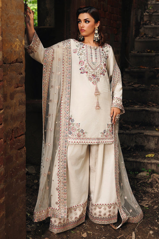 3-PC Embroidered Raw-Silk Suit CMA-5-141M