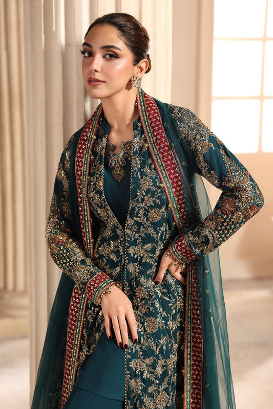 3-PC Unstitched Embroidered Luxury Chiffon DJW6-05