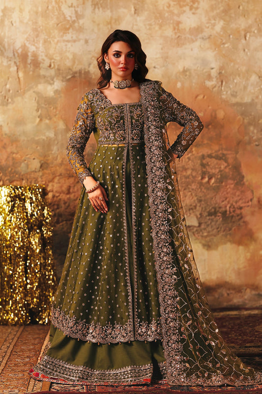 3-PC Embroidered Net Pishwas Suit stm-5-03
