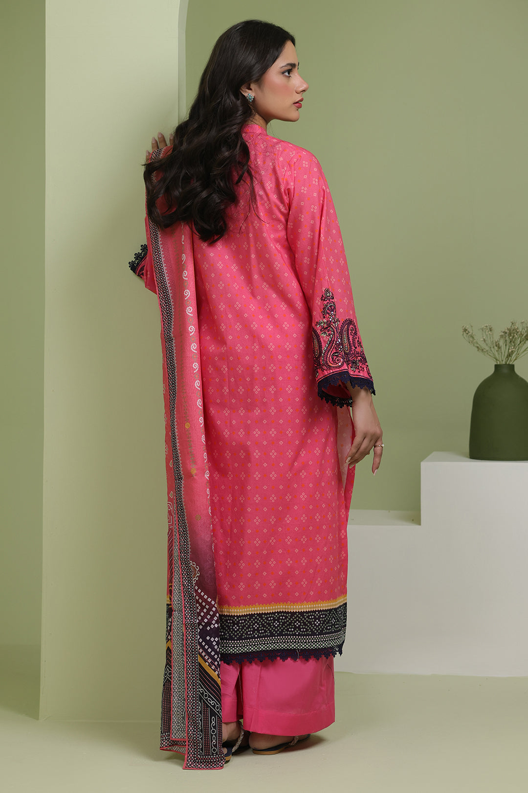 Embroidered Shirt Dupatta - 1171