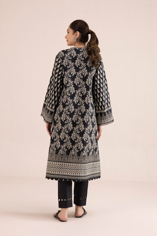 Printed Cambric Shirt - Black