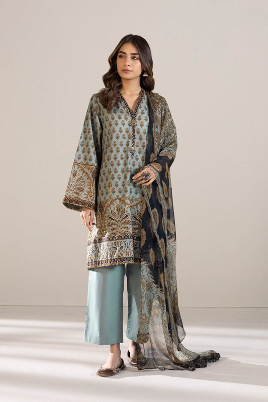 2 Piece - Printed Cambric Suit - Multi