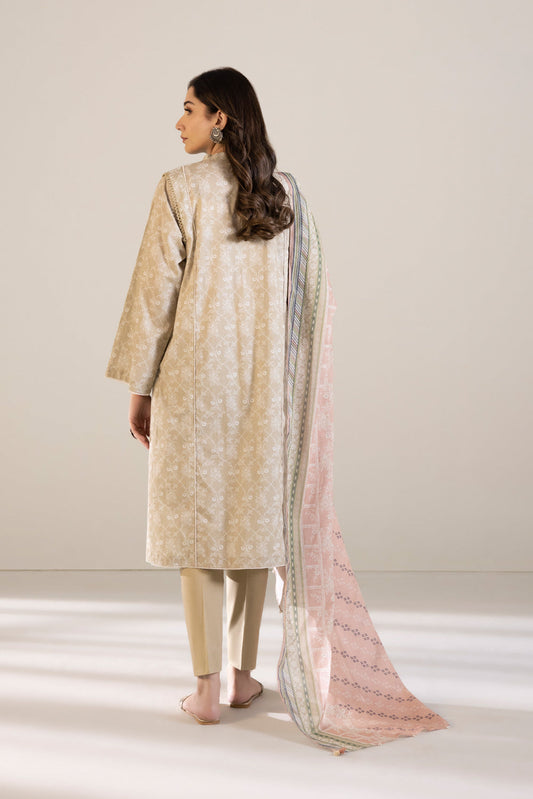 2 Piece - Printed Cambric Suit - Tea Pink