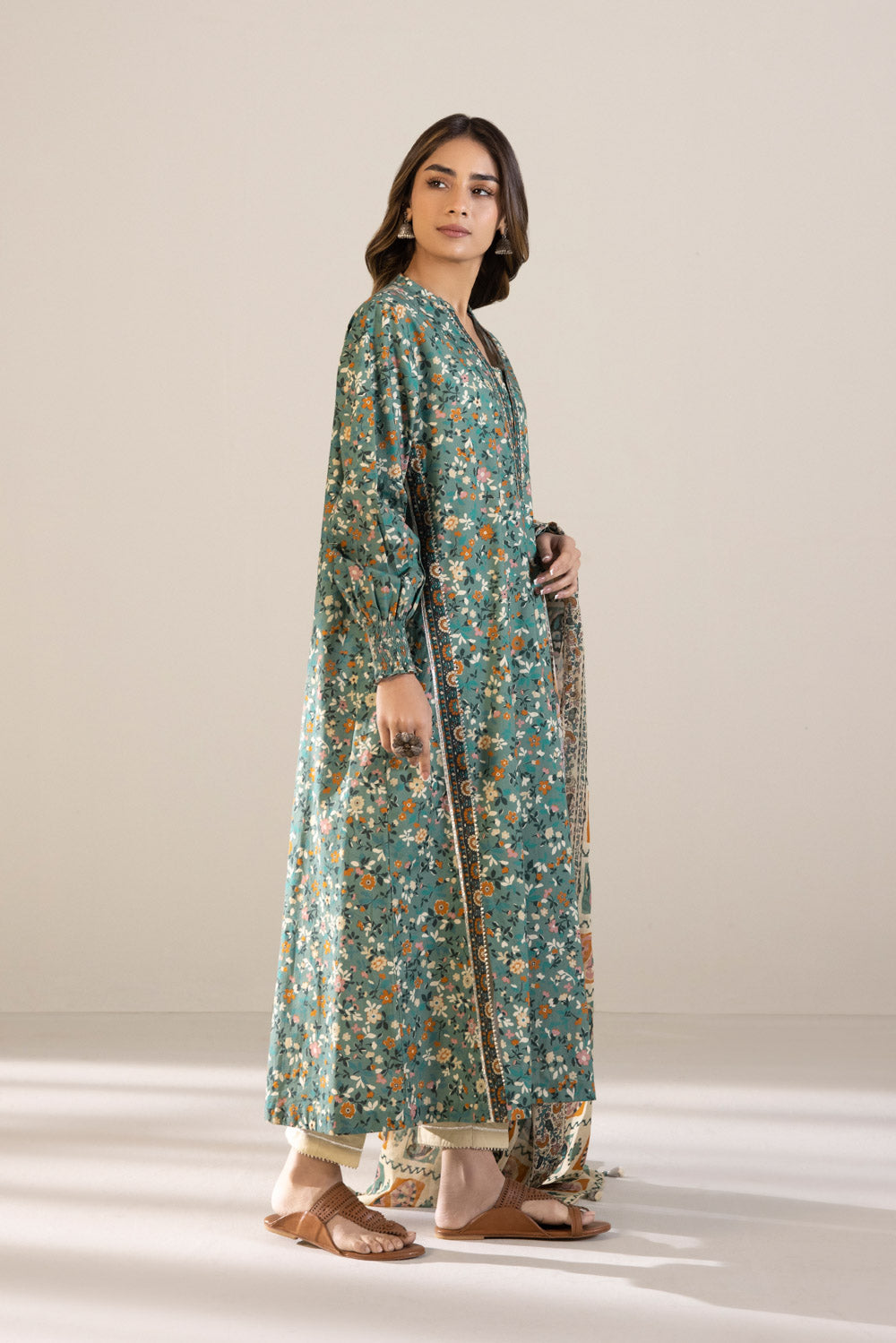 2 Piece - Printed Cambric Suit - Multi