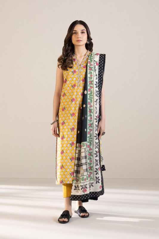 2 Piece - Printed Cambric Suit - Multi