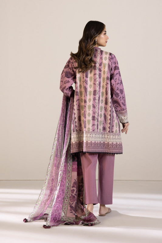 2 Piece - Printed Cambric Suit - Pink