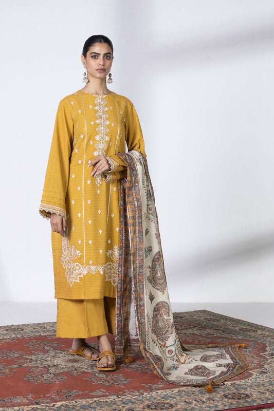 2 Piece - Embroidered Dobby Suit - Multi