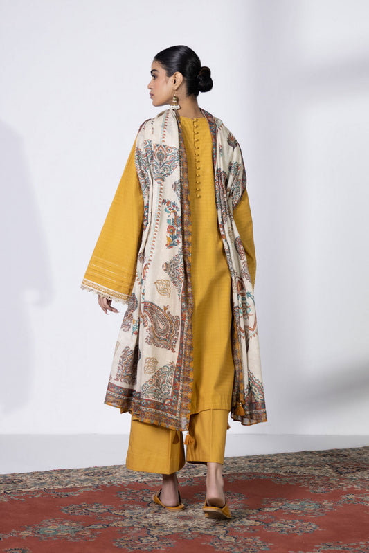 2 Piece - Embroidered Dobby Suit - Multi