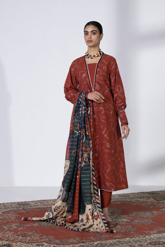 2 Piece - Embroidered Dobby Suit - Multi