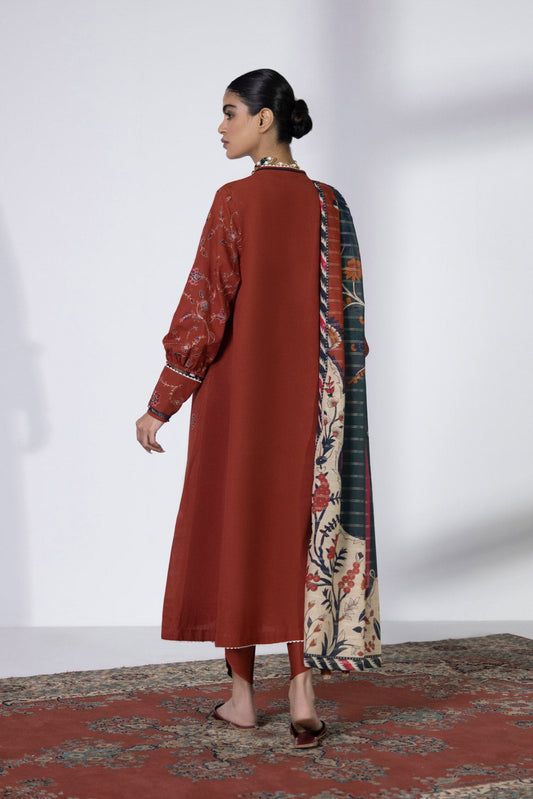 2 Piece - Embroidered Dobby Suit - Multi