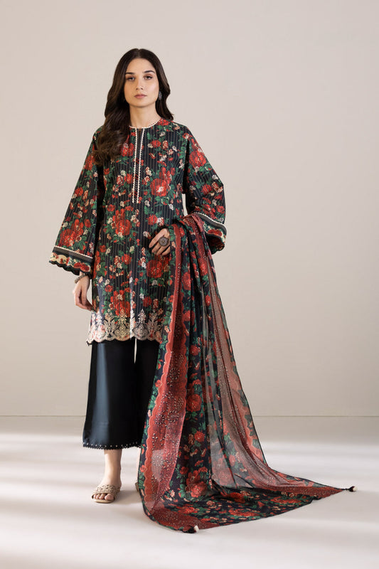 2 Piece - Embroidered Cambric Suit - Multi