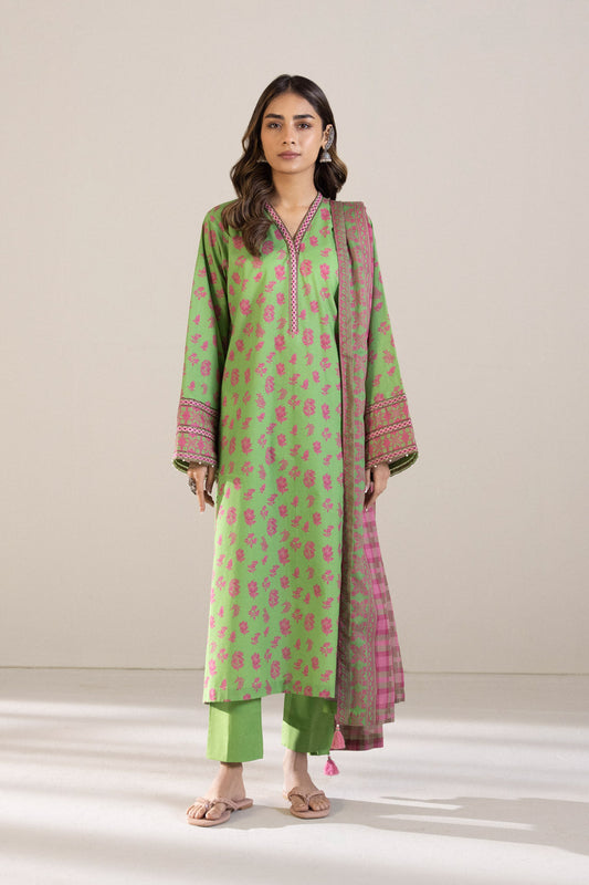 2 Piece - Embroidered Cambric Suit - Multi