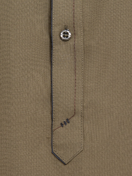 Men's Green Shalwar Kameez - AMTKSS22-075