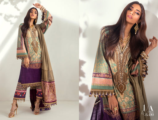 1A (3 Piece)- Kurnool ’20 Unstitched Collection - Heer Rang