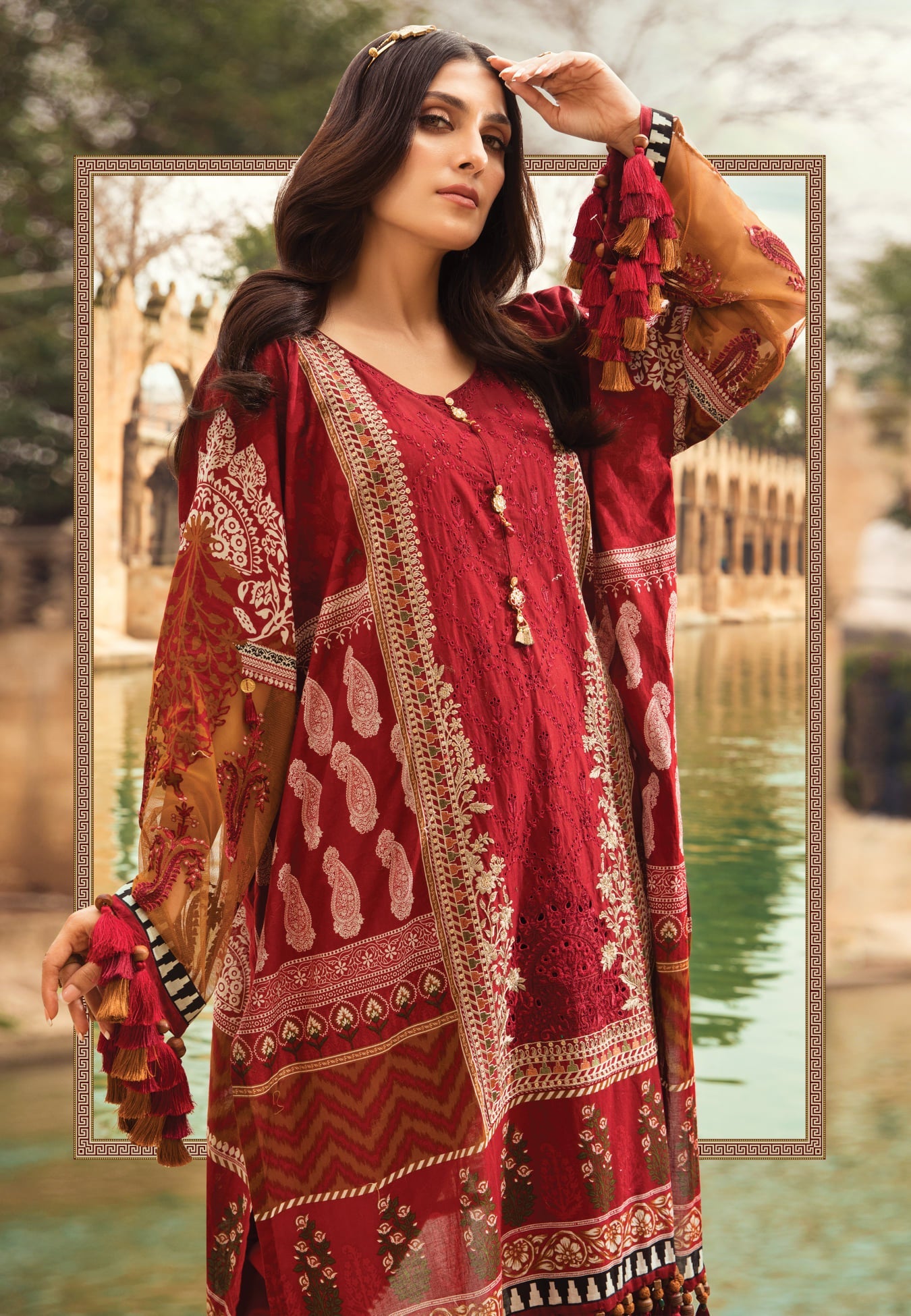 Unstitched Lawn D-2102-A - Heer Rang