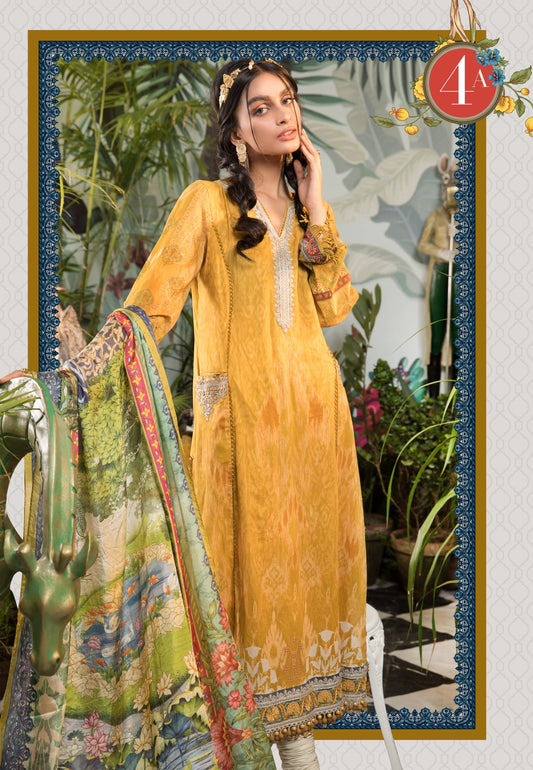 Mprints Unstitched Design 4A - Heer Rang
