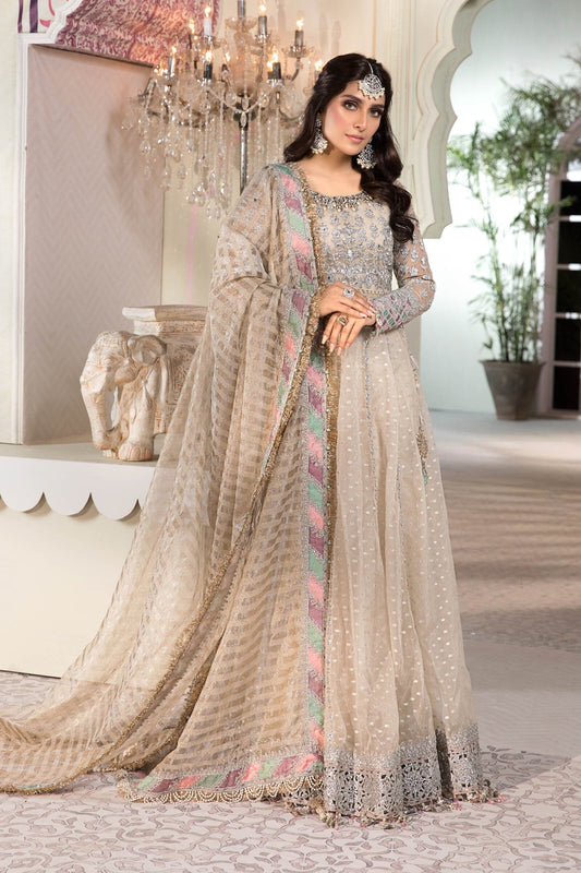 Unstitched MBROIDERED - Pearl White (BD-2208) - Heer Rang