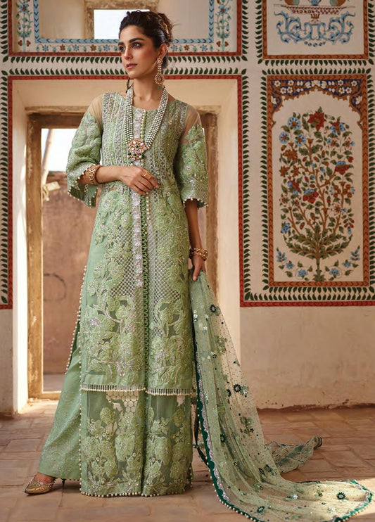 D4-A Applique - Sea Green- Crimson Luxe Wedding - Heer Rang