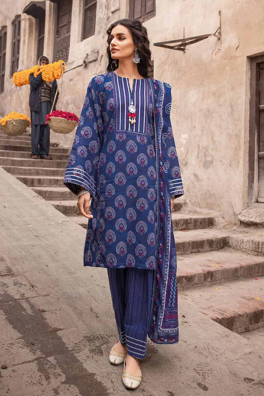 3PC Lawn Unstitched Digital Printed Suit CL-32425 B