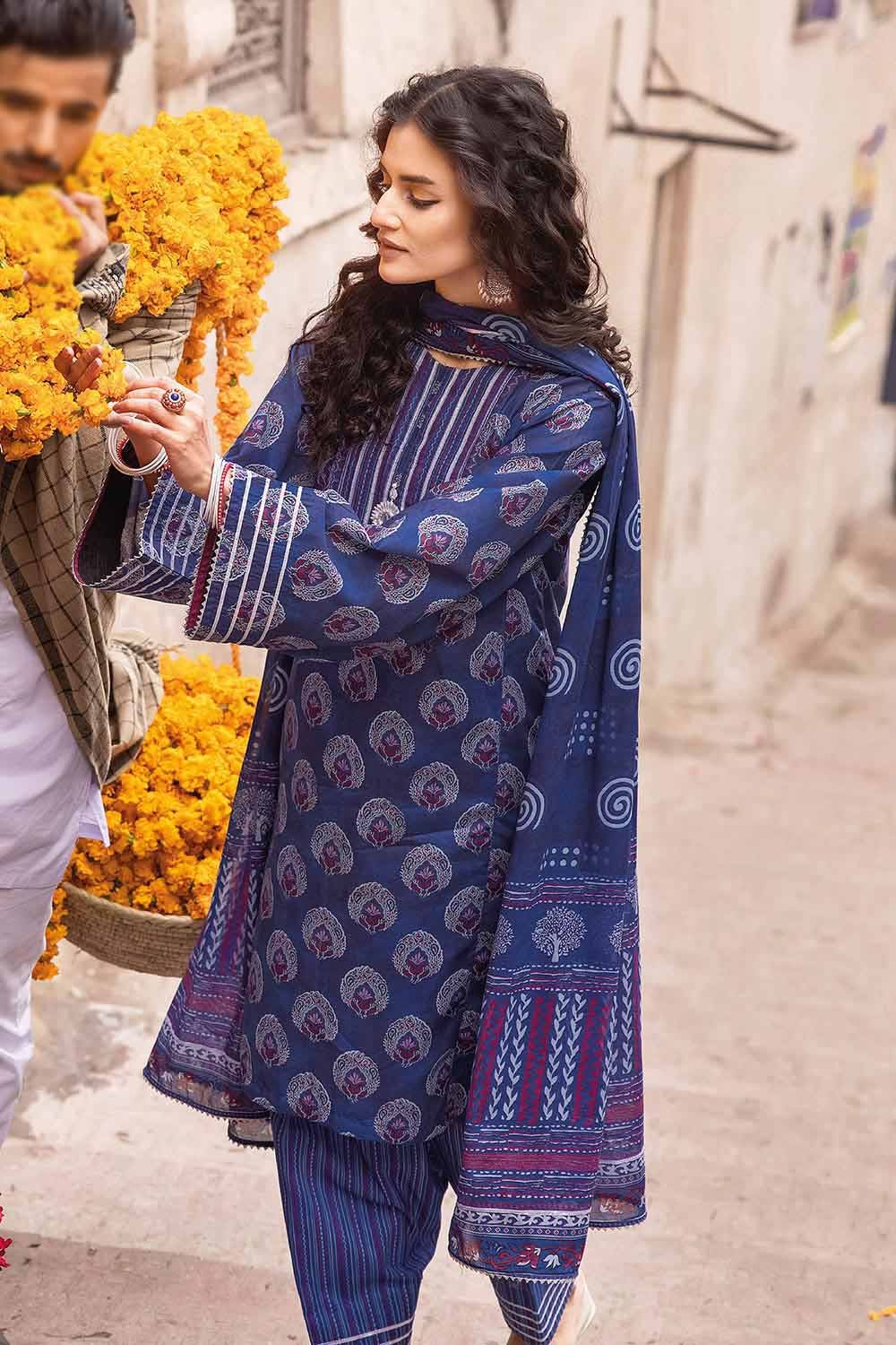 3PC Lawn Unstitched Digital Printed Suit CL-32425 B