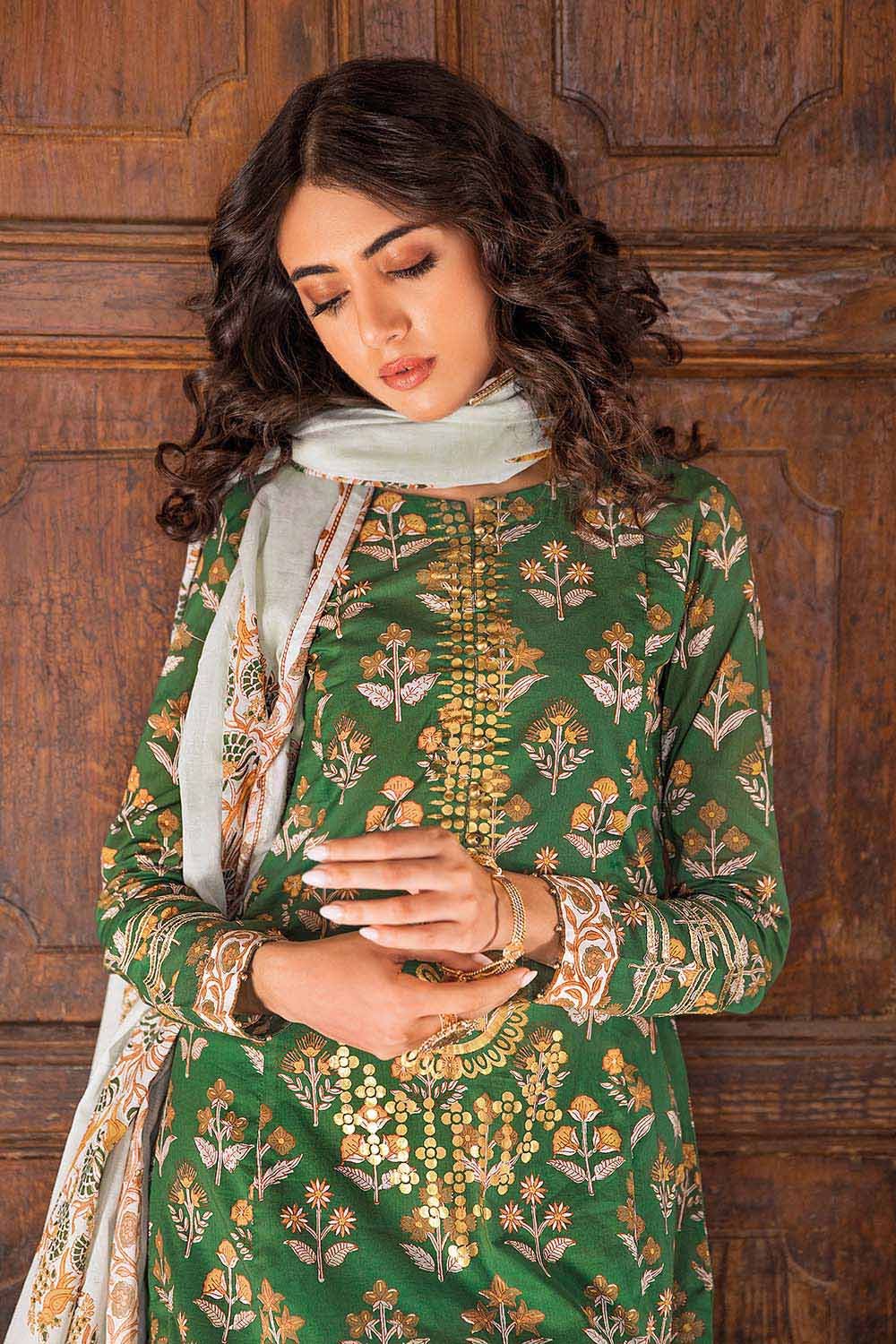 3PC Lawn Unstitched Foil Printed Suit CL-32236 A