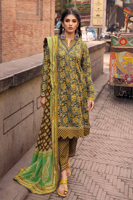3PC Lawn Unstitched Printed Suit CL-32449 A