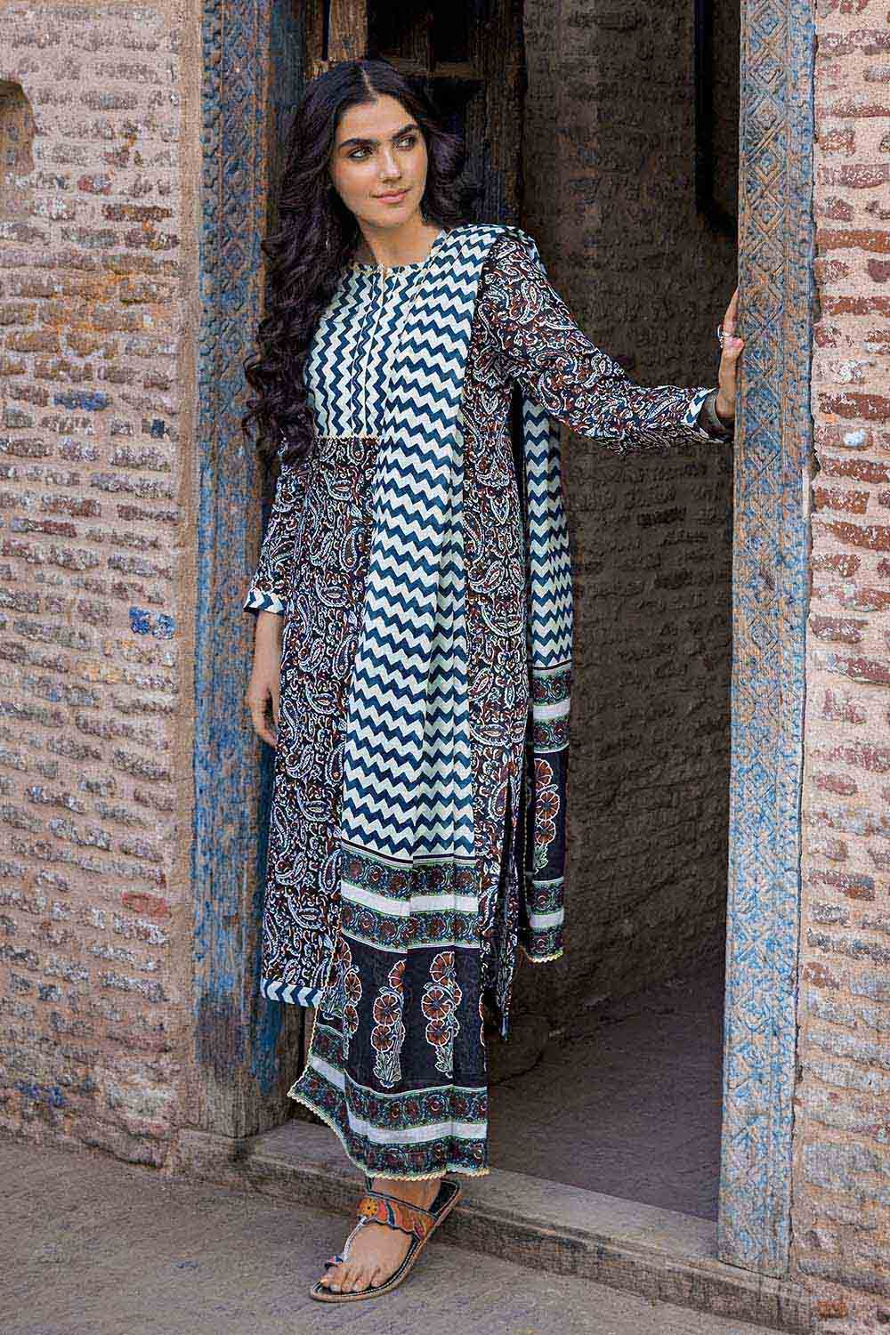 3PC Lawn Unstitched Printed Suit CL-32234 A