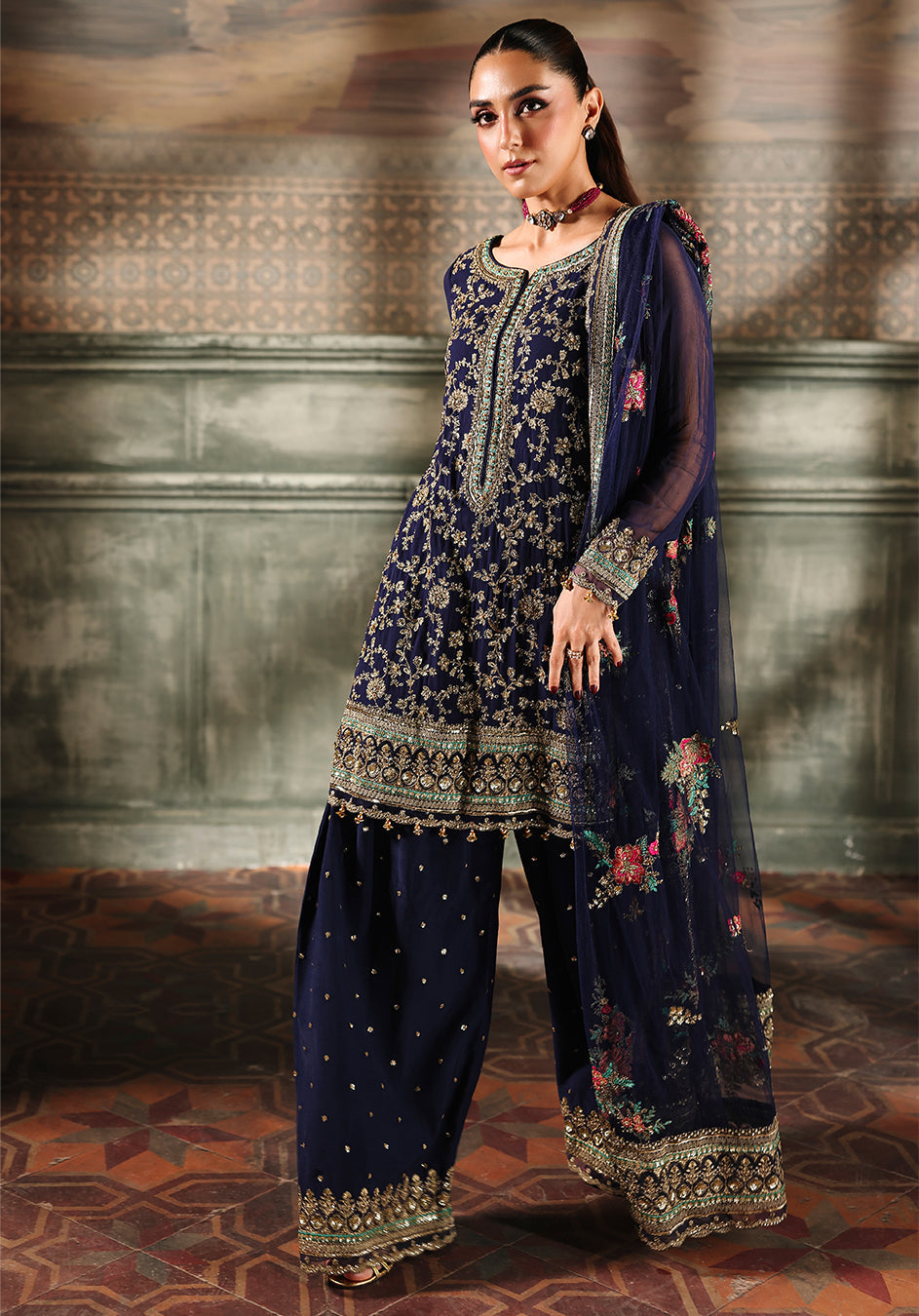 DASTAAN E JASHAN- UNSTITCHED PREMIUM CHIFFON EDIT'25 BY CHARIZMA