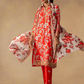 3pc Unstitched - Printed Lawn Silk Suit (ASI035)