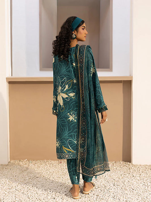 3pc Unstitched Printed Silk Lawn Suit (ASI049)
