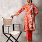 3pc Unstitched - Printed Lawn Silk Suit (ASI035)